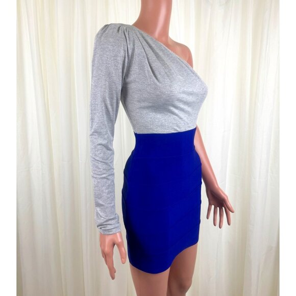 WOW couture Dresses & Skirts - NWOT Women's WOW Couture One Sleeve Dress Body Con Bandage Mini Dress Size Small